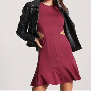 Fit and Flare Cutout Dress